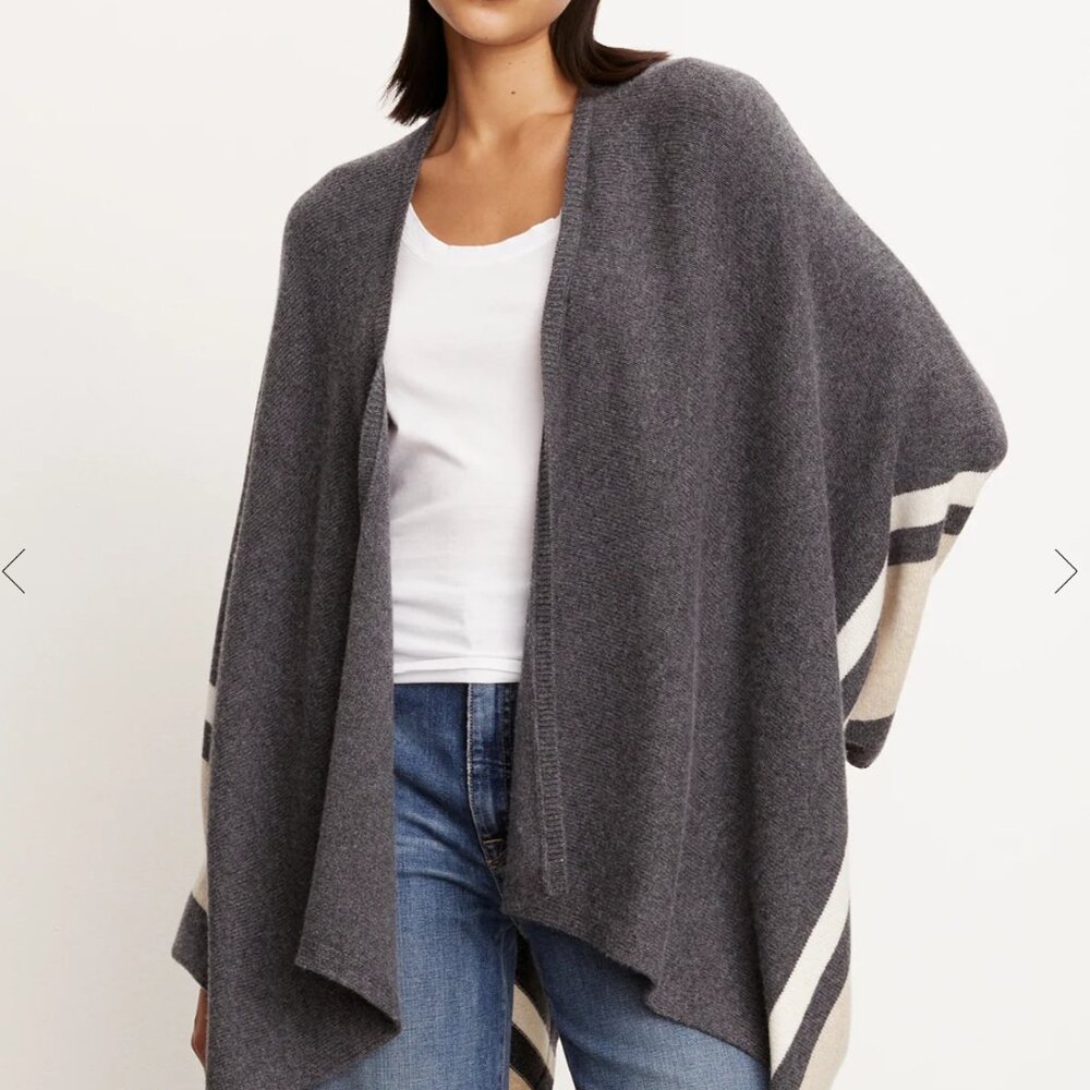 Velvet by Graham and Spencer - Harper Open Front Poncho
